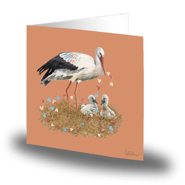 Litet kort - Bird Nest